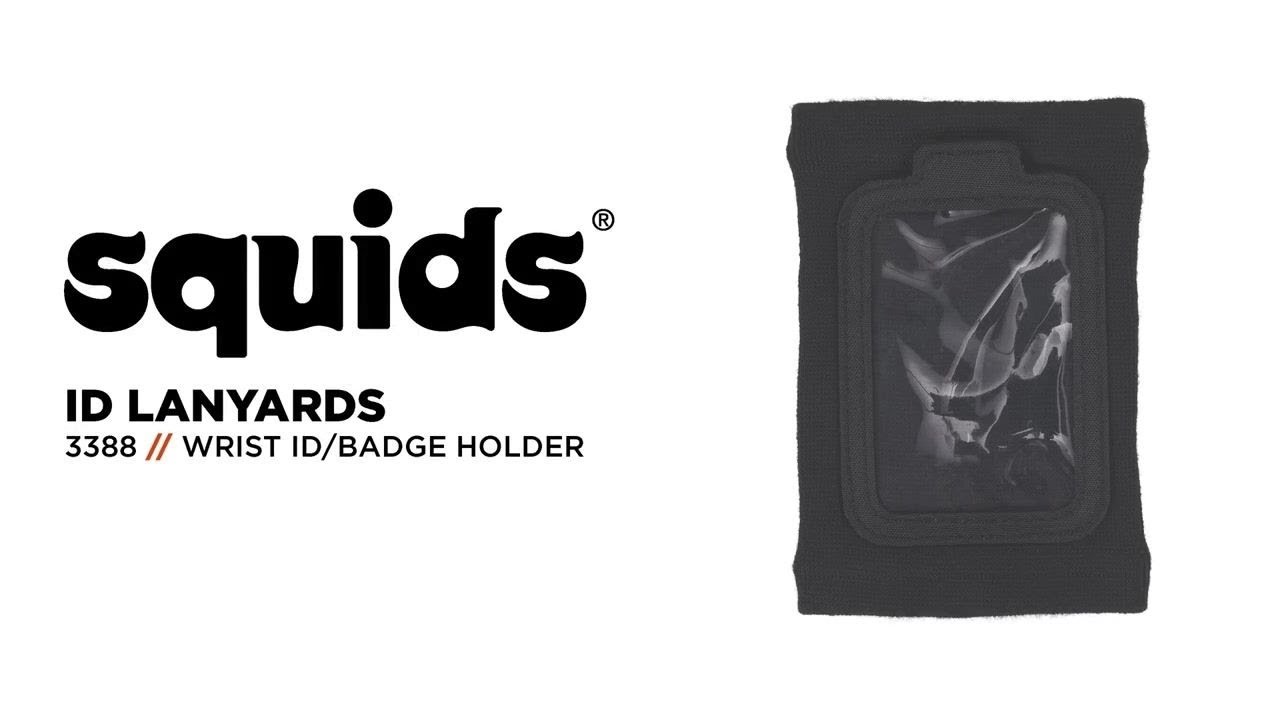 Squids 3388 Wrist ID/Badge Holder is Designed for Easy Access & Prevention of Lost IDs