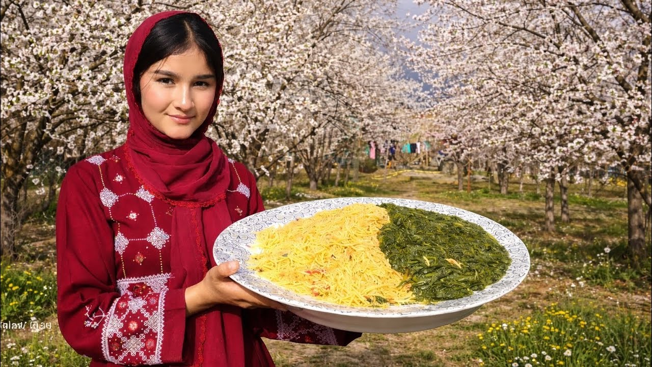 Heavenly Aroma of White Rice with Fresh Herbs; A Taste of Nature in Every Bite