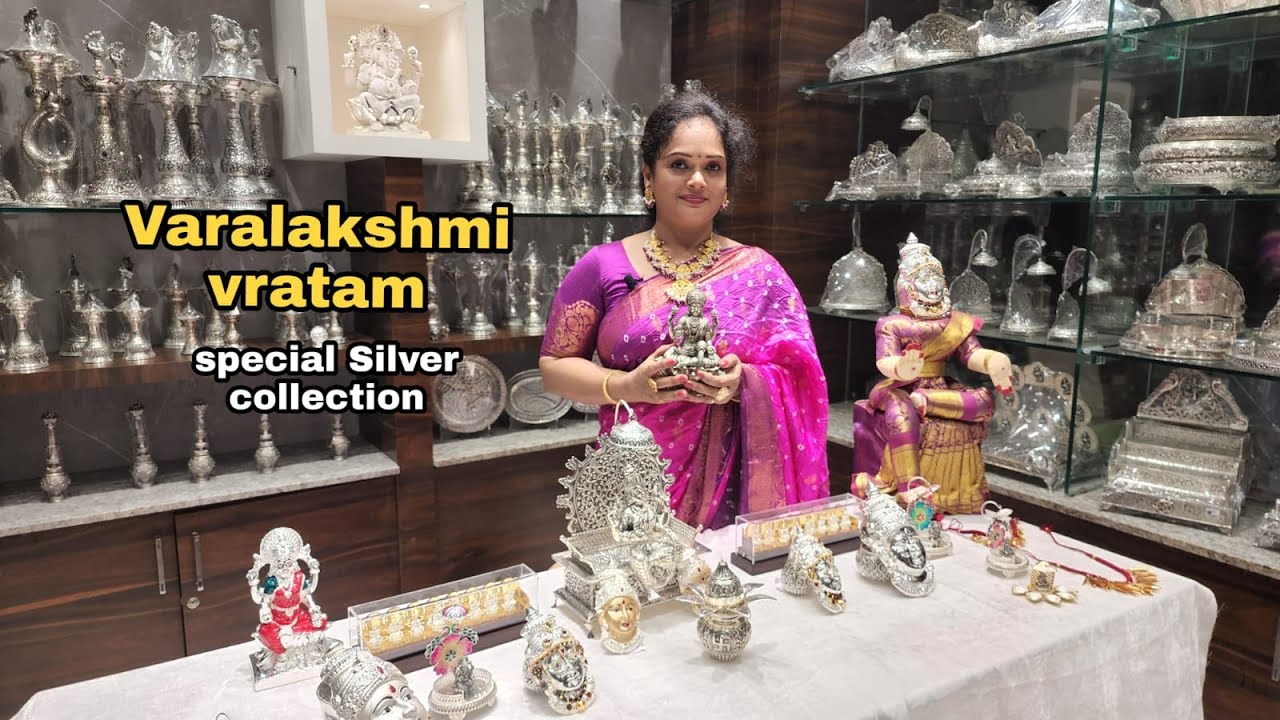 Silver pooja items || Varalakshmi pooja silver item specials || Online shopping