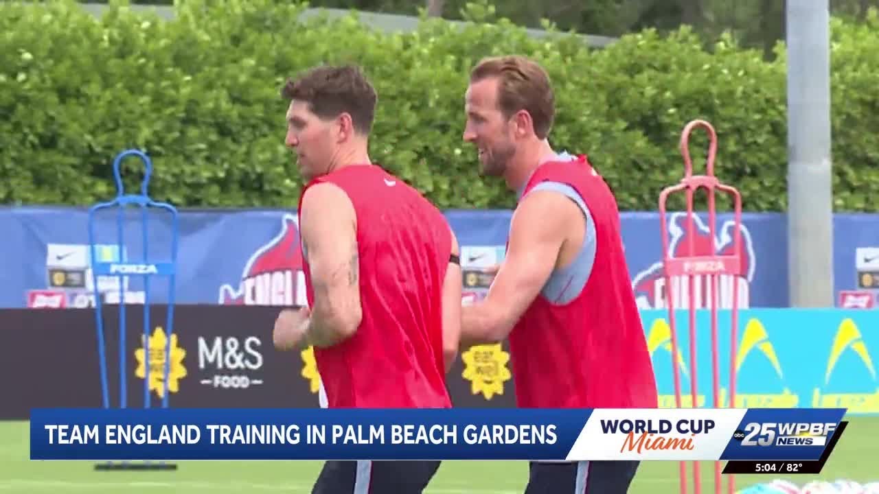 England National Team trains in Palm Beach Gardens ahead of World Cup