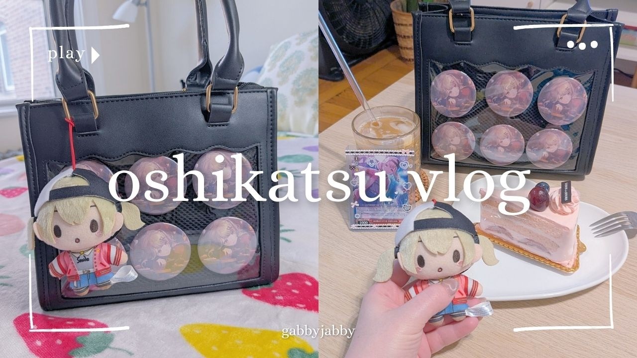 vlog 🐹 kohane azusawa, ita bag, shopping for oshikatsu & home cafe 