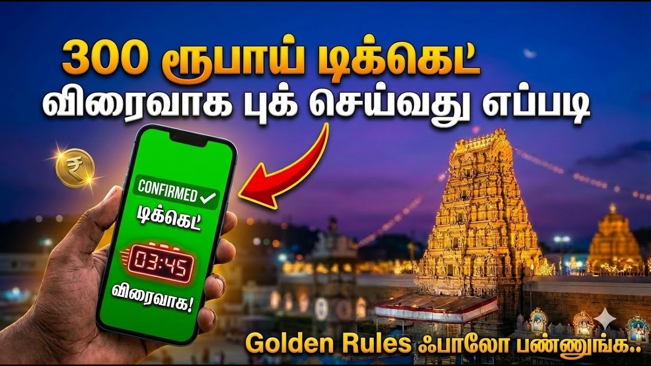 ₹300 Tirupati Darshan Ticket Booking | Easy Tips You Should Know  #ttd3 #tirumala