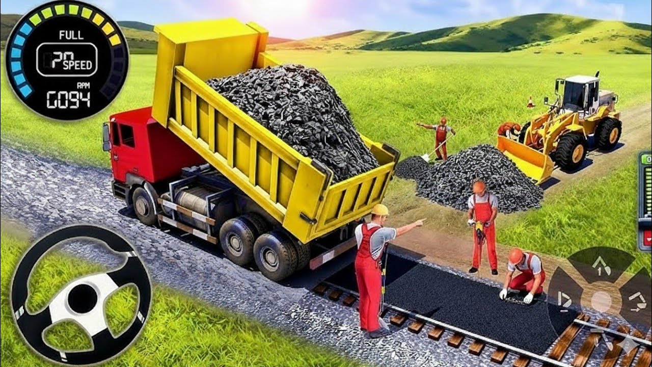 Railroad Builder Simulator 3D - Highway Excavator Construction JCB - Android GamePlay