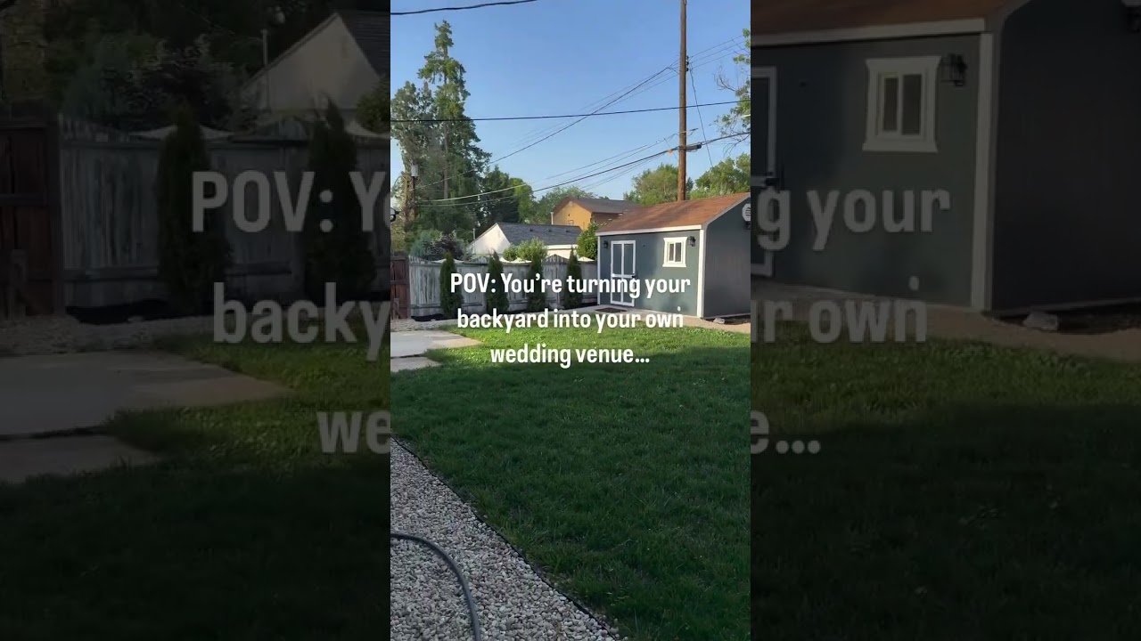POV: Building Our Backyard Wedding From the Ground Up | The Backyard Vow Pt. 1