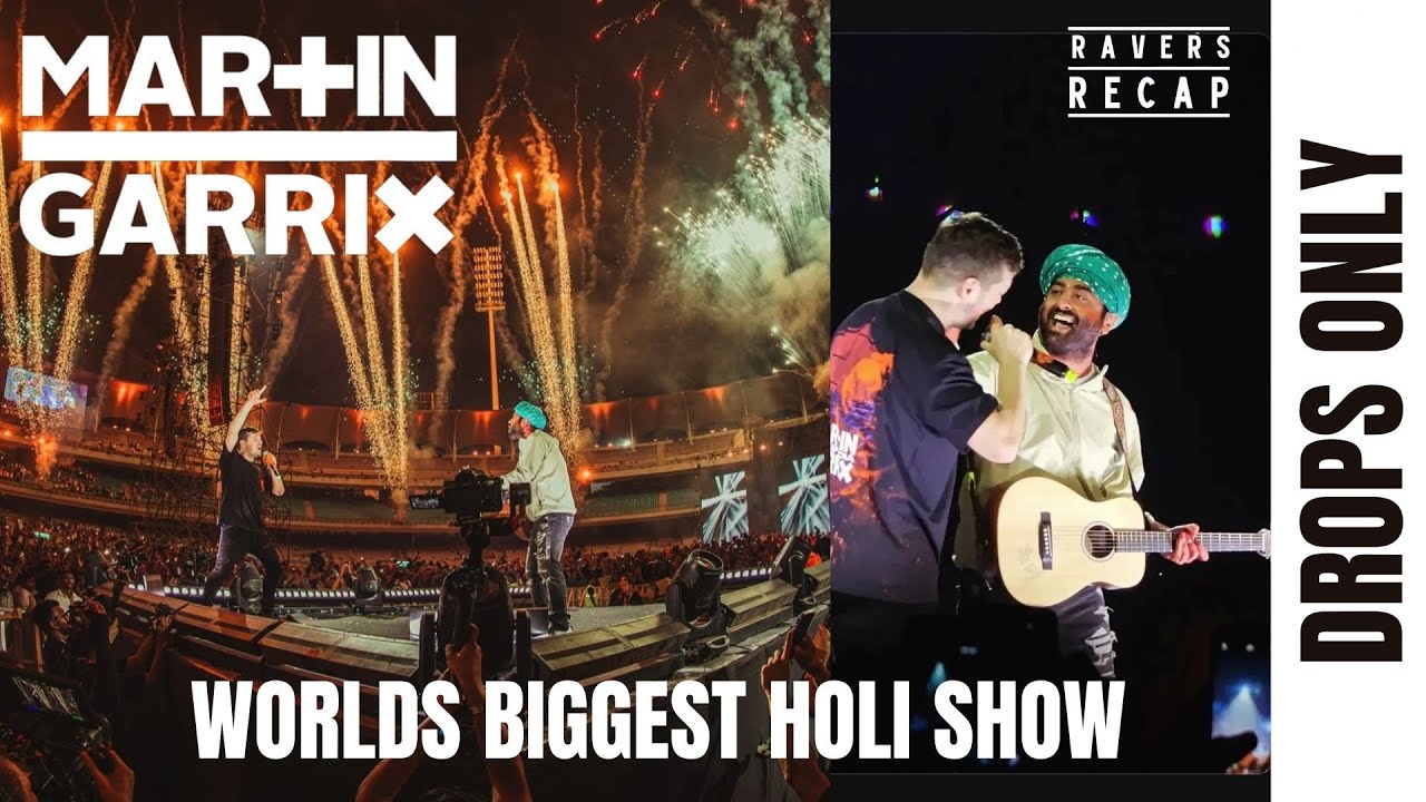 Martin Garrix Live @ Biggest Holi Show Mumbai 2025 with Arijit Singh | DropsOnly | #dropsonly #pov