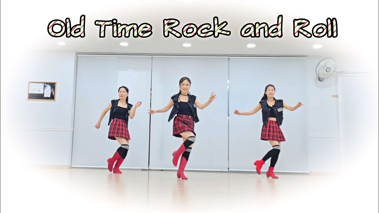 Old Time Rock and Roll  🍀 Line Dance Demo ## 대구시 수성구 지산동 홍라인댄스 010- 5003 -2606
