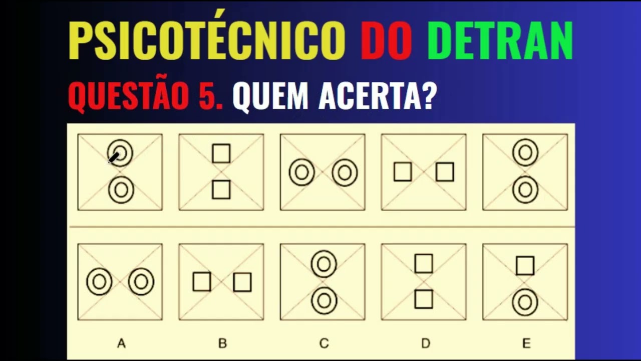 PSICOTÉCNICO DO DETRAN 2026: 20 TESTES COMENTADOS COM DICAS INFALÍVEIS