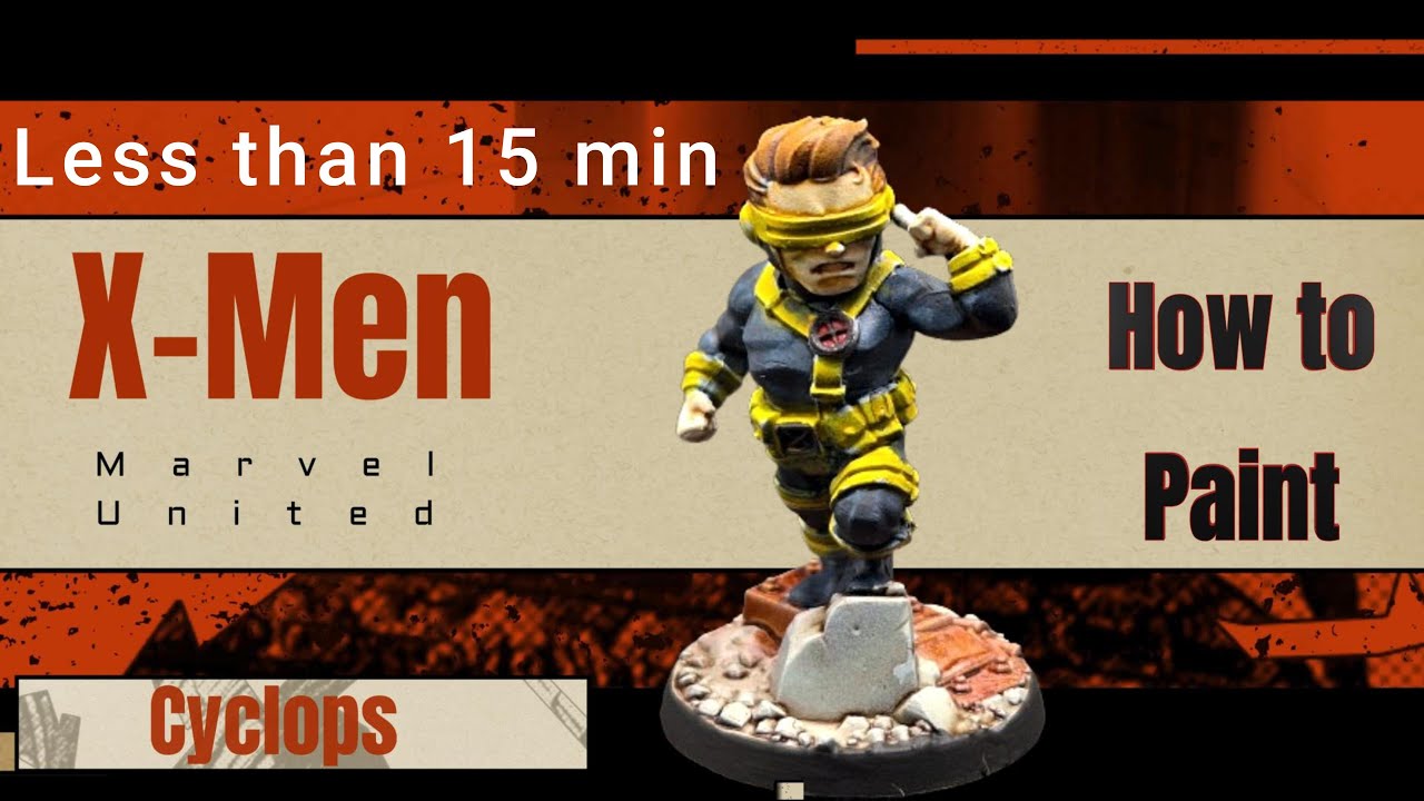 Let' s Paint Cyclops from Marvel United with Speed Paints