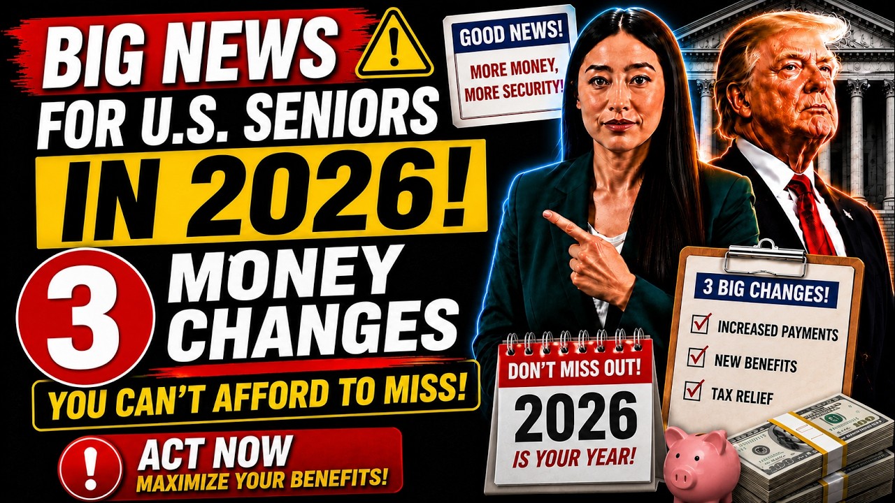 GREAT NEWS FOR US SENIORS IN 2026 &mdash; 3 Money Changes You Cannot Afford to Miss