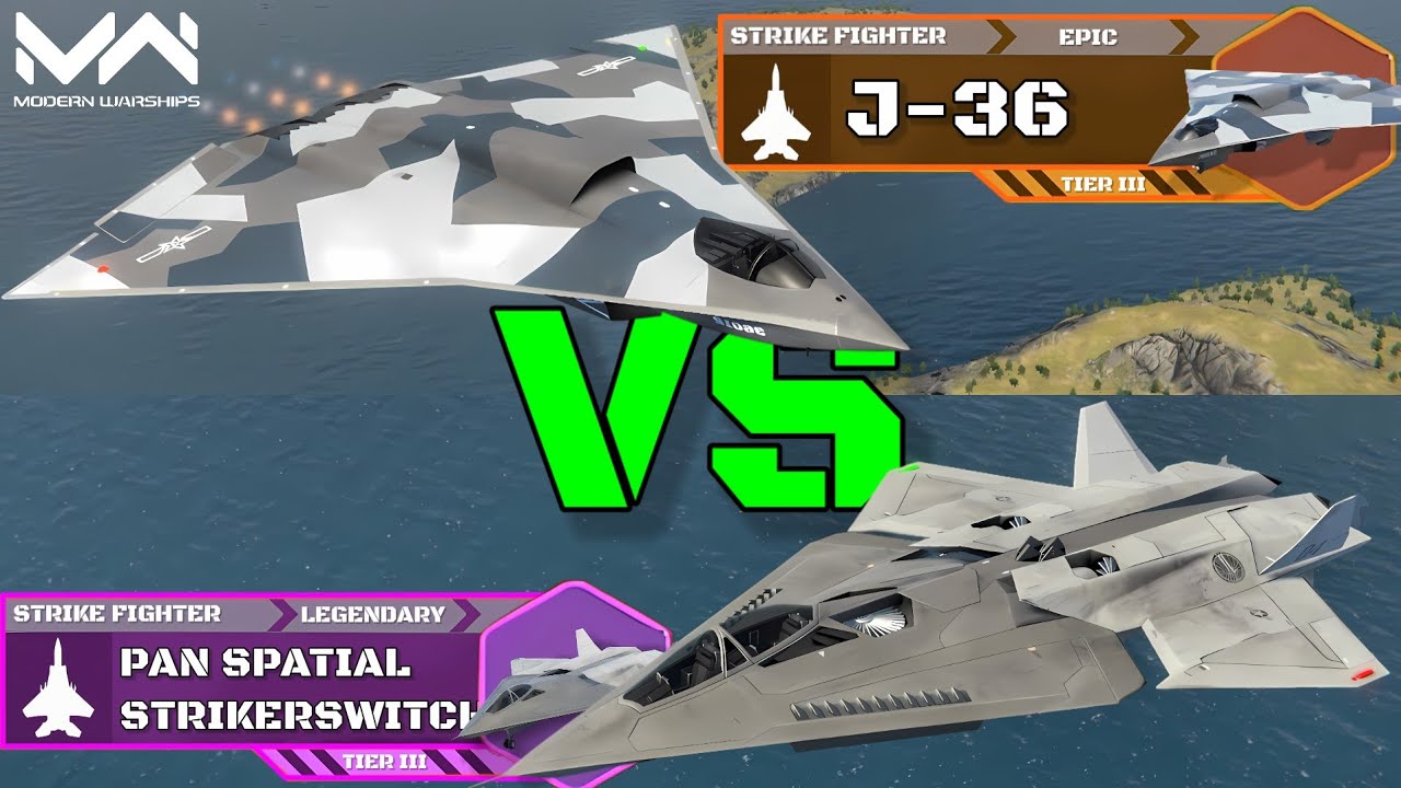 New Striker J36 VS Pan Spatial Strikerswitch | Strike Fighter Comparison | Modern Warships