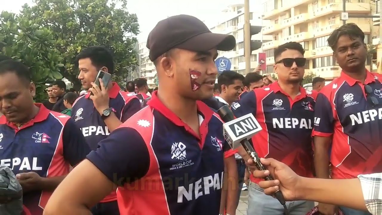 Nepali cricket Fans from Mumbai🏏 #t20worldcup2026