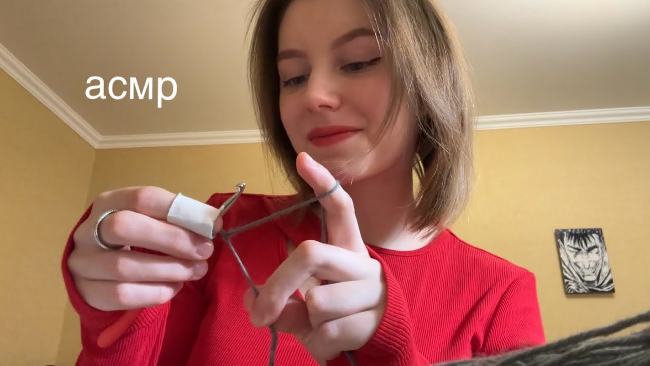 Асмр | вяжу | показываю милые покупки для себя ♥️
