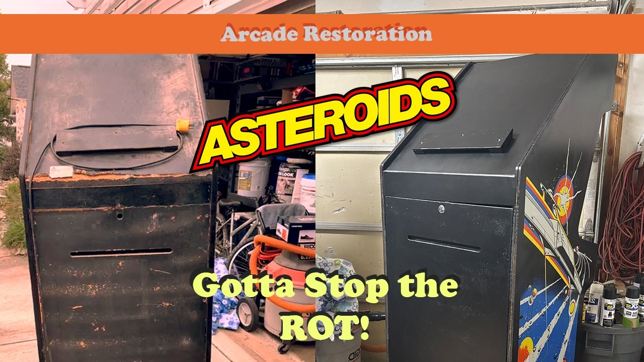 Gotta Stop the Rot on This Old Asteroids Cabinet