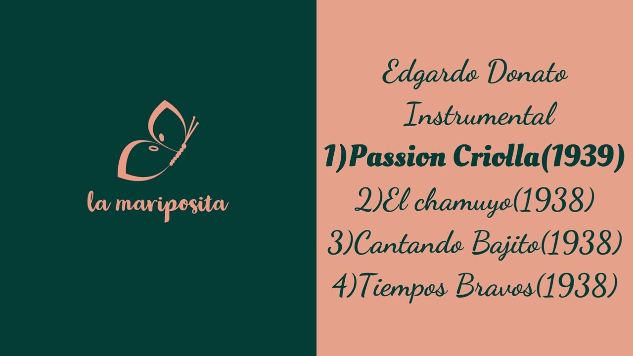 Tanda Edgardo Donato/Instrumental (tango)
