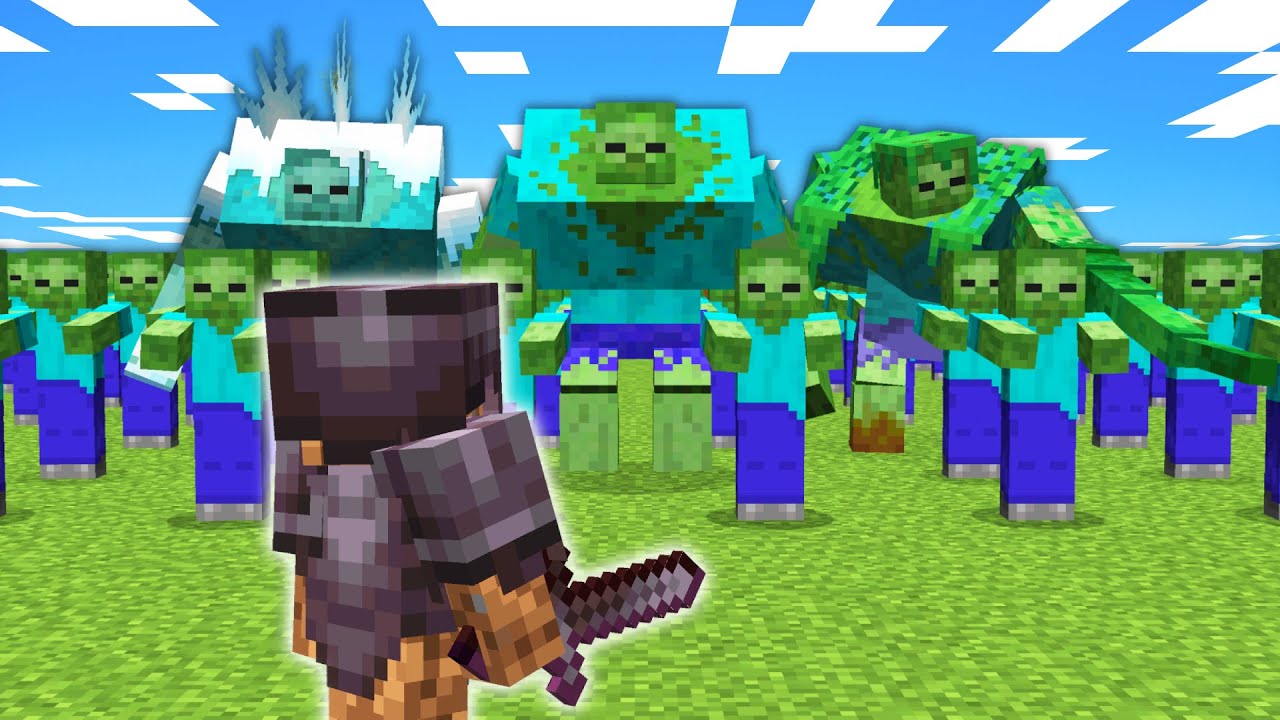 I Fought EVERY ZOMBIE in Minecraft!