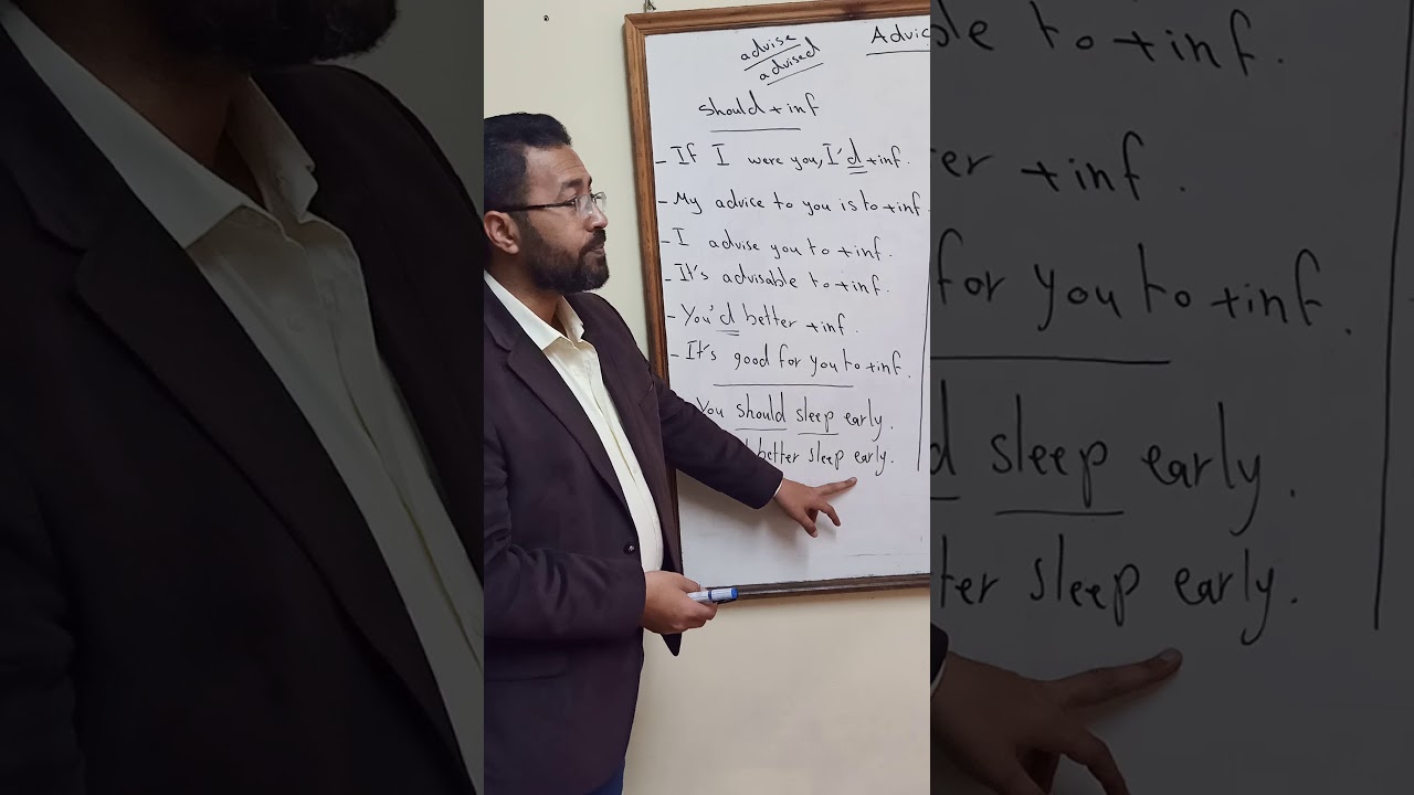 How to give a piece of advice