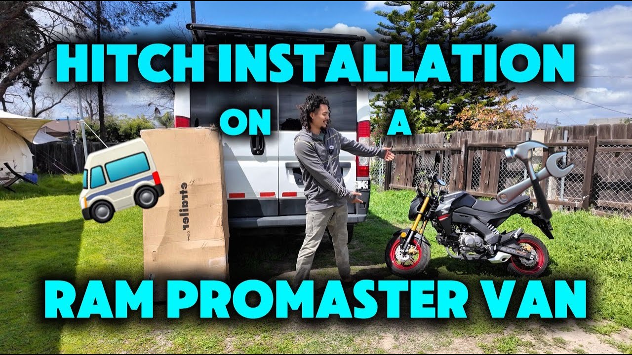 Hitch INSTALLATION on Ram Promaster for VANLIFE trip through US