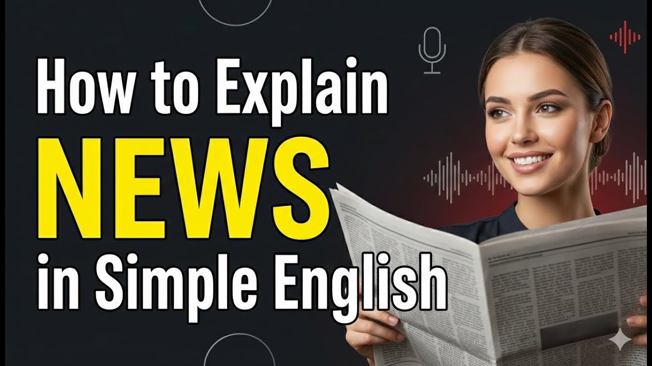 How to Explain News in Simple English | A Friendly Guide English learning podcast