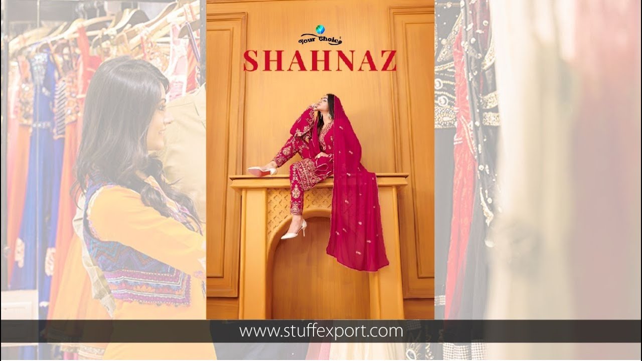 Stuff Export Present Your Choice Shahnaz Georgette With Heavy Work Designer Suit Catalog|Salwar Suit