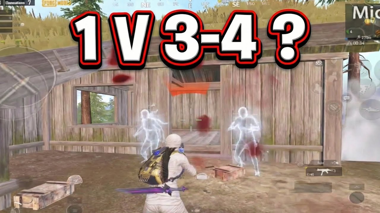 1v3-4...?? LET'S SEE...🔥 [PUBG/BGMI GAMEPLAY ENTERTAINMENT 🔥] [UPDATE - 4.0]