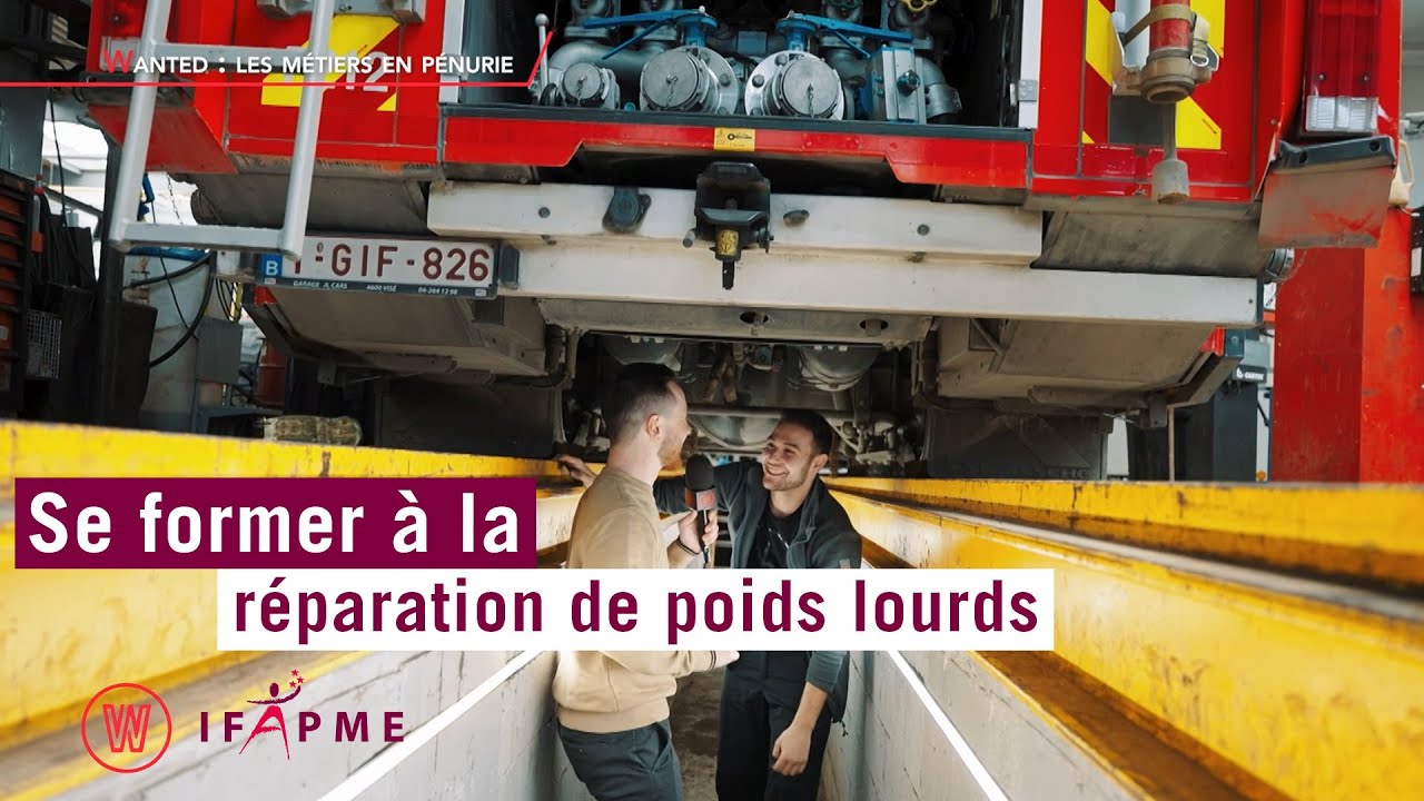 Forme-toi au métier de réparateur de poids lourds avec l'IFAPME !