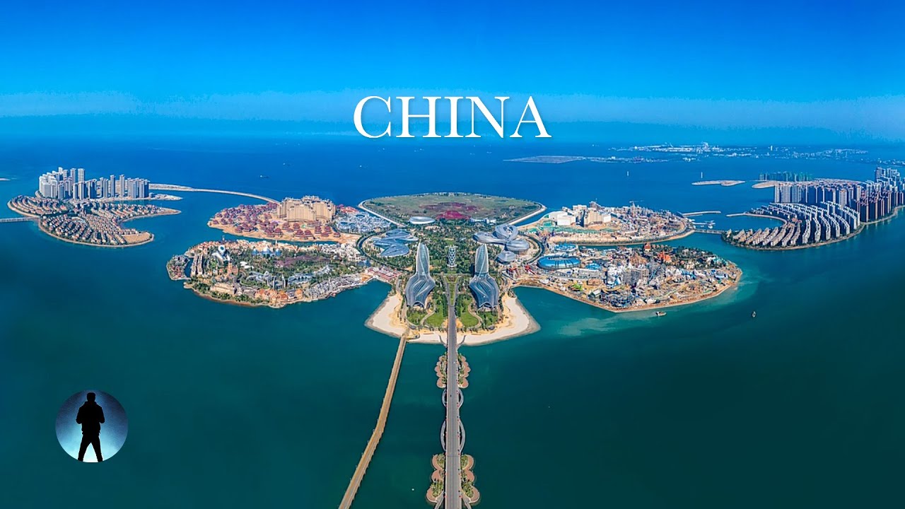 🚗 4K Drive Tour｜Exploring China’s Miracle Artificial Island｜Hainan Ocean Flower Island No. 1
