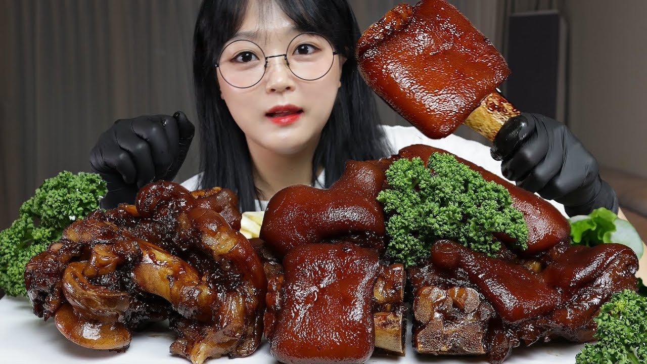 Ешьте тушеные свиные ножки🍖Mukbang Asmr