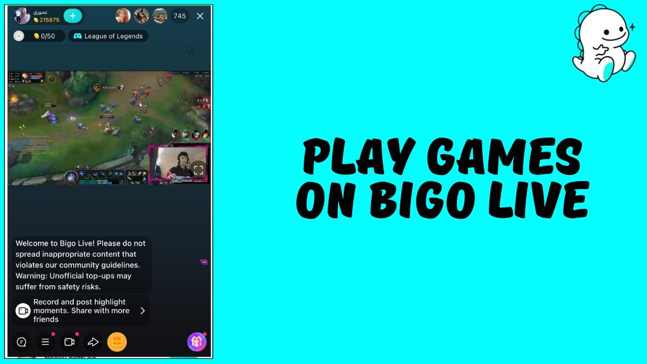 Как играть в игры на Bigo Live
