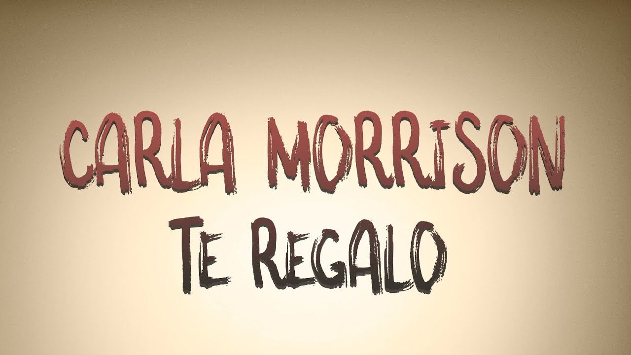 Carla Morrison - Te regalo - KARAOKE