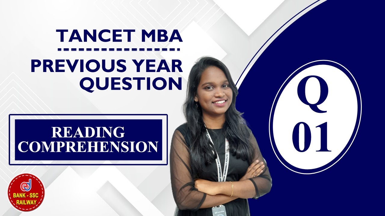 TANCET MBA 2023 | General English : Reading Comprehension - 01 | Previous Year Questions