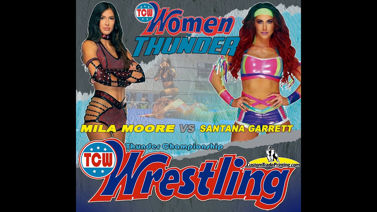 ***FULL MATCH*** Former WWE Star: Santana Garrett vs Mila Moore from Thunder Championship Wrestling