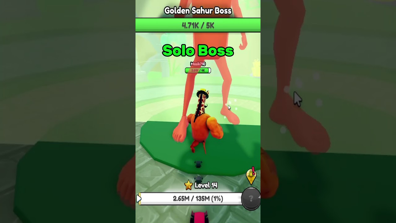 Golden Sahur Boss Tung Tung Tung Playing Roblox  (Brainrot Evolution)