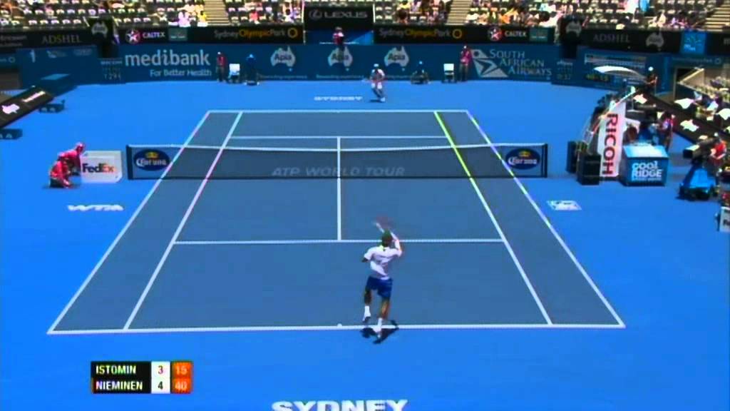 Denis Istomin v Jarkko Nieminen Highlights Men's Singles Semi Final: Sydney International 2012