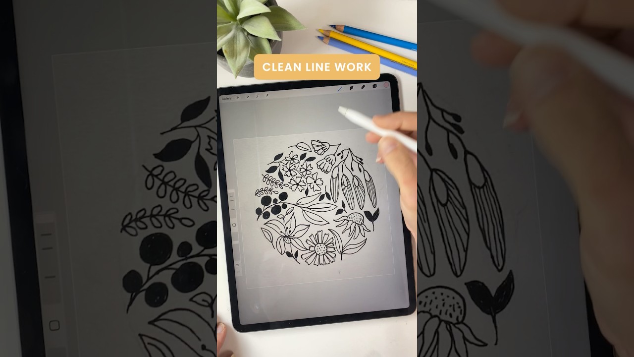 КРУТОЙ ТРЮК для удаления ФОНА в PROCREATE #procreate #procreatetutorial