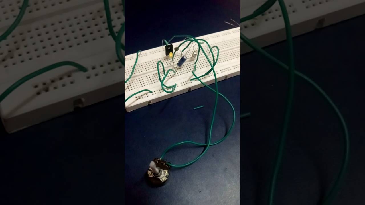 LED flasher using SCR and UJT