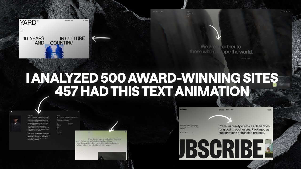 I Spotted This Text Reveal Animation On Almost EVERY Award-Winning Site
