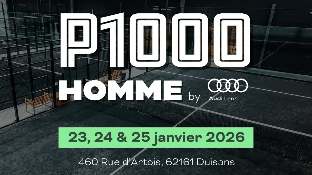 P1000 Messieurs  - Open Le Petit Filet - 1/4 - Piste Centrale