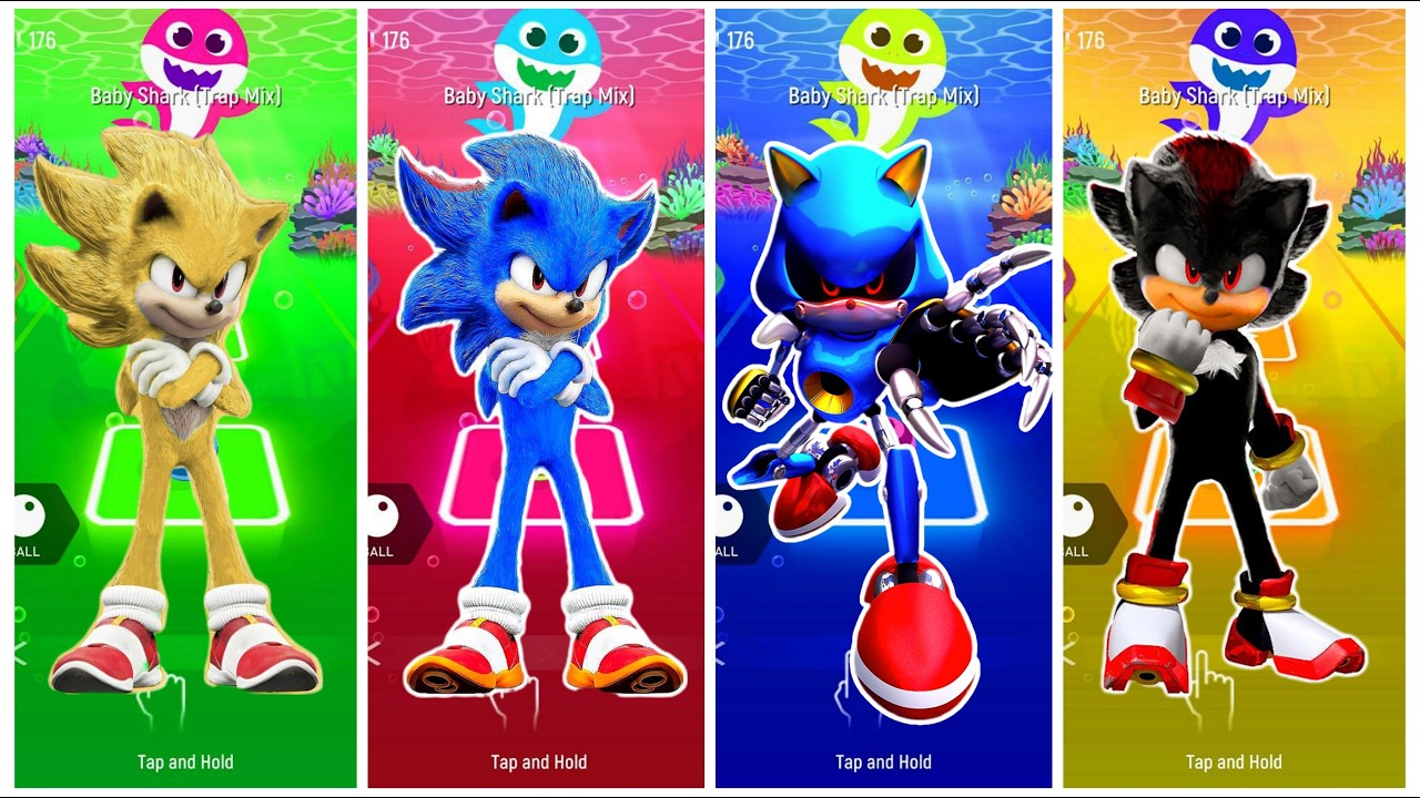 ⭐ Sonic All Characters - Coffin Dance Song (COVER) Tiles Hop EDM Rush