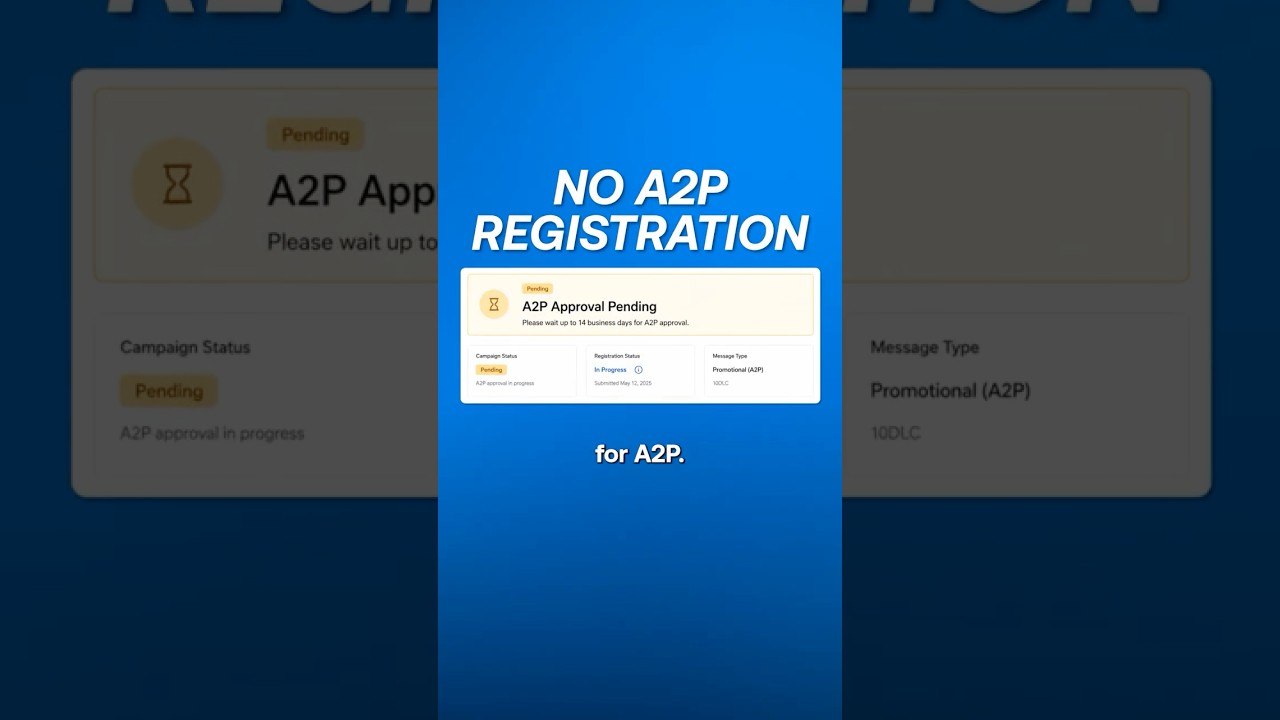 Bypass A2P Registration in Close CRM #BusinessTexting #smsmarketing #sms #iMessage
