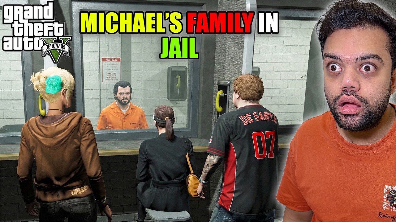 Michael’s Family Came To Meet Him In Jail | GTA 5 Part #2