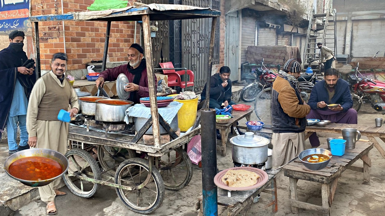 SHOCKINGLY CHEAP! 🤯 PAKISTANI Desi Street Breakfast Meals | Roadside Cheapest Desi Nashta Pakistan