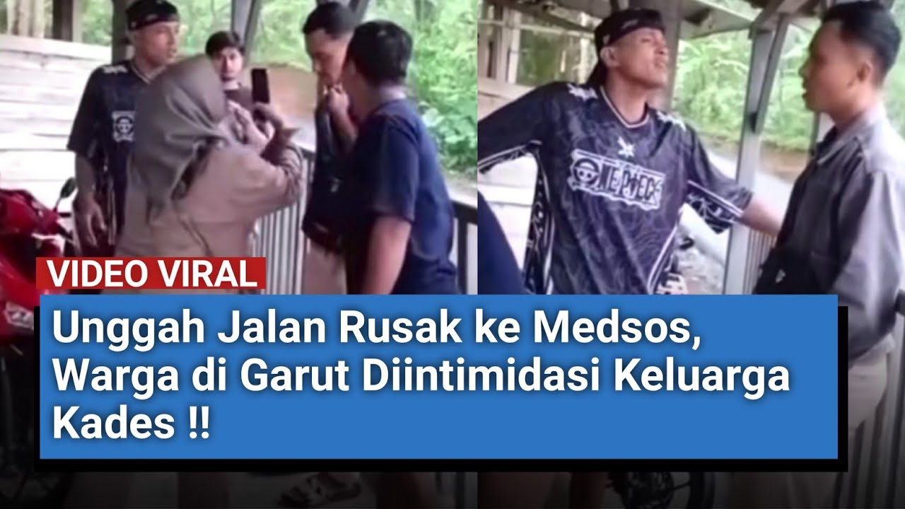 Unggah Jalan Rusak ke Medsos, Warga di Garut Diintimidasi Keluarga Kades !!