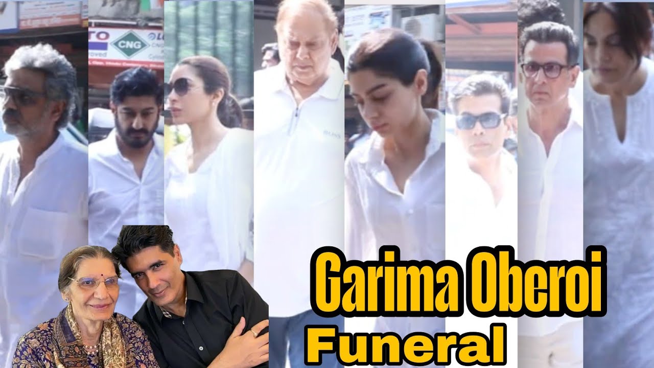 Heartbreaking Moments Celebrities Seen in Tears at  Malhotra's Mother Garima Oberoi Funeral