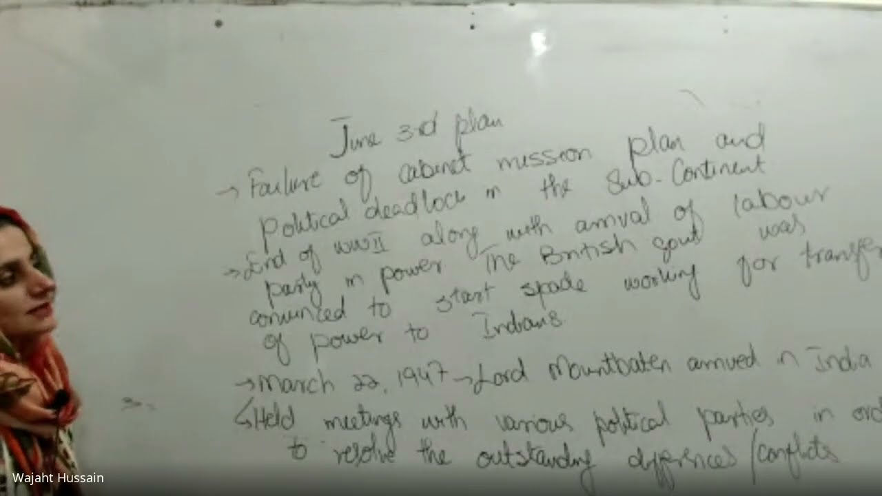 Pre Partition History| 3rd June Plan 1947|Indo -Pak History| #3rdjuneplan #indopakhistory #history