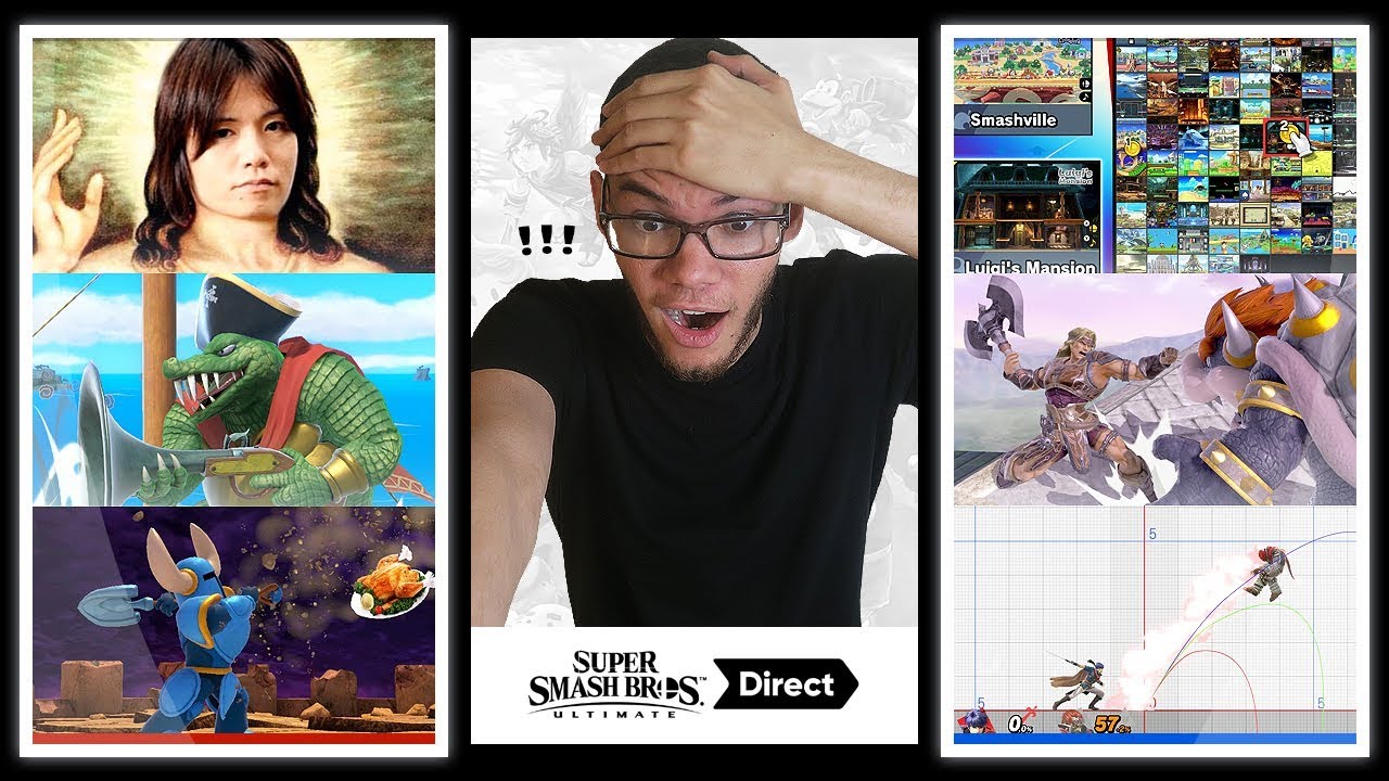 НАИРО РЕАКЦИЯ НА ВЕСЬ SUPER SMASH BROS ULTIMATE DIRECT!!! 08.08.2018