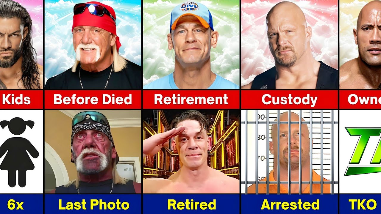 WWE Comparison : Hulk Hogan vs Steve Austin vs John Cena vs Roman Reigns vs The Rock