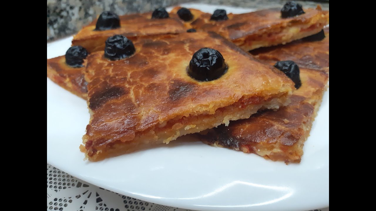 كوكا بيتزا كوفار بدون عجين مورق ولا زبدة ولا بيض سهلة و سريعة 100%ناجحة شوفوا السر  pizza couverte