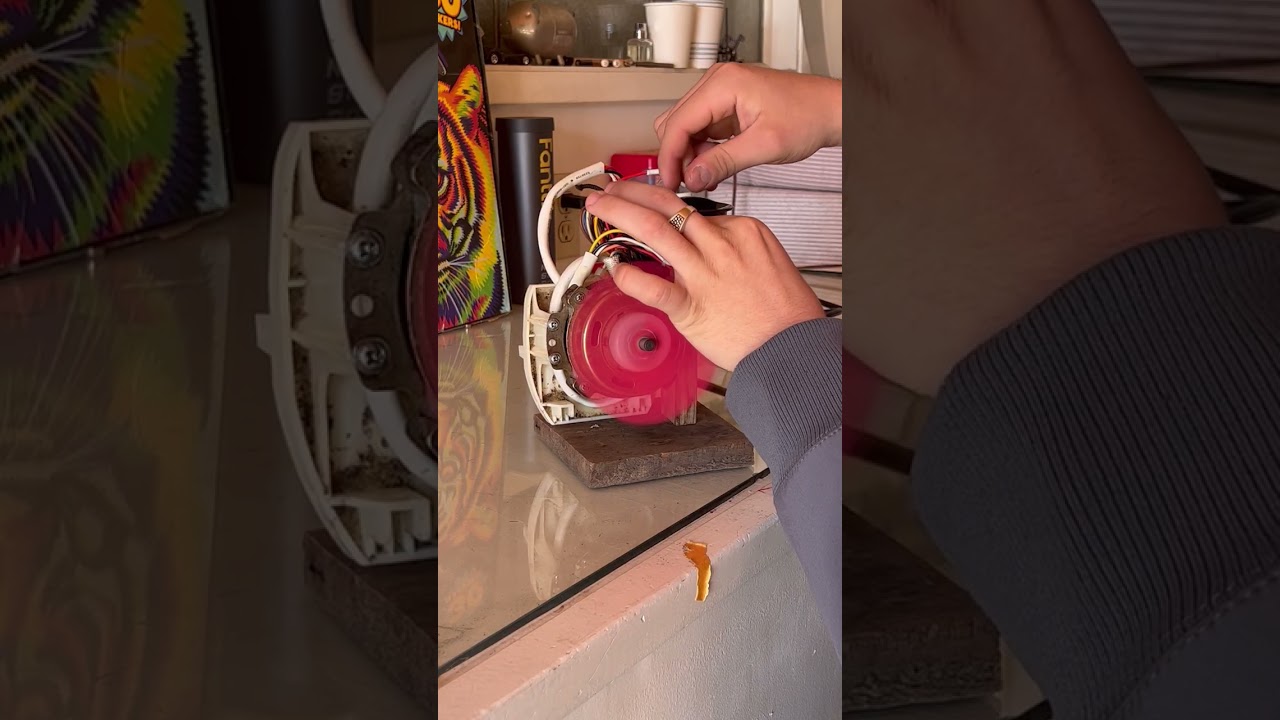 Another video of the homemade desk fan model number unknown or brand name 