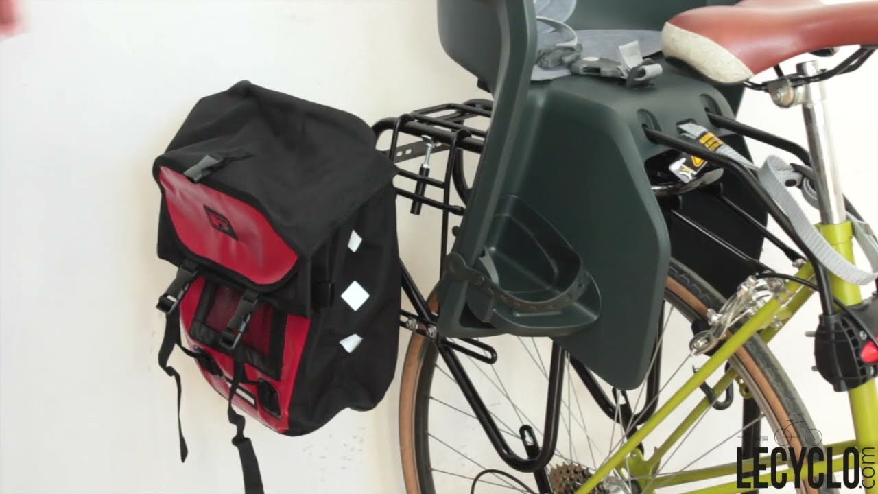 Solutions pour installer siège enfant et sacoches vélo