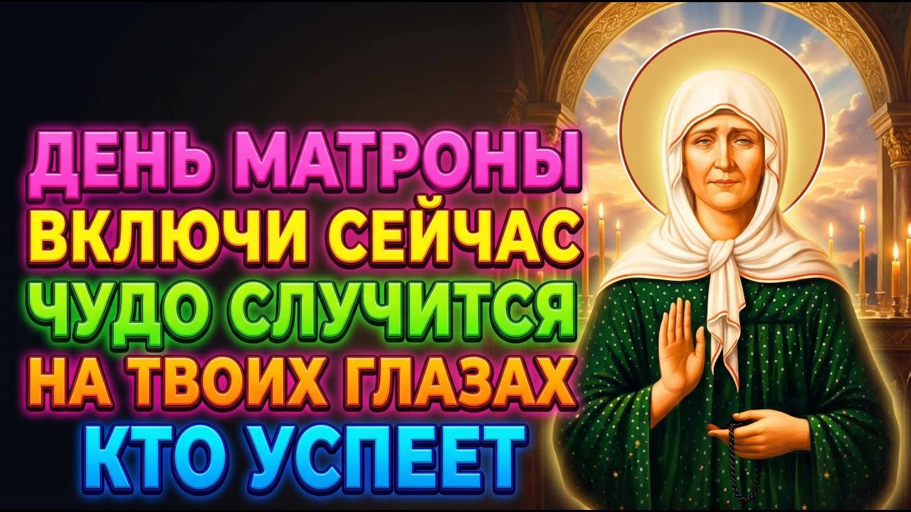 9 марта МАТРОНА МОСКОВСКАЯ — В ЕЁ ДЕНЬ ВКЛЮЧИ! ЧУДО СЛУЧИТСЯ НА ТВОИХ ГЛАЗАХ! Акафист Молитва
